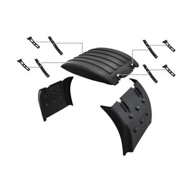 Scania Complete mudguards with mounts medium hight