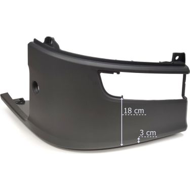 Scania P/G/R/S 2017- Bumper corner low height right side