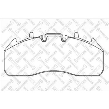 Brake pad kit 12 sets Volvo, SAF, DAF, Renault 
