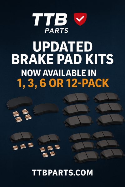 New brake pad kits at TTB Parts!
